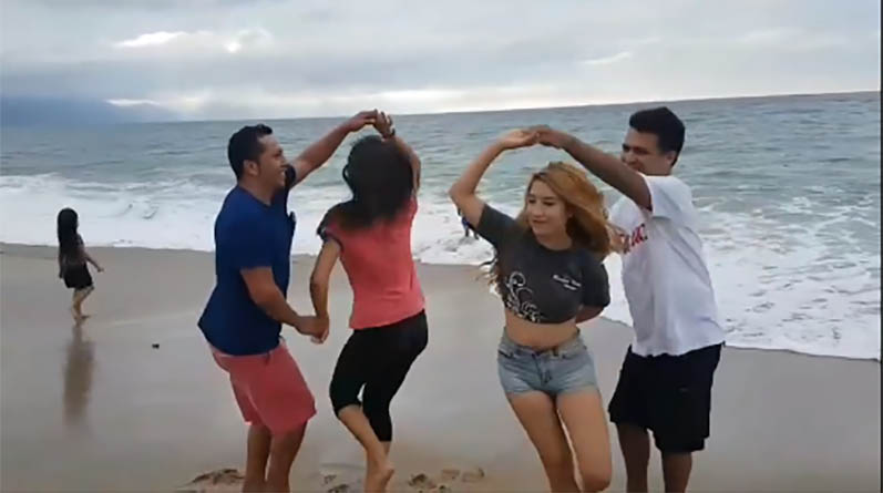 Dancing at the Beach